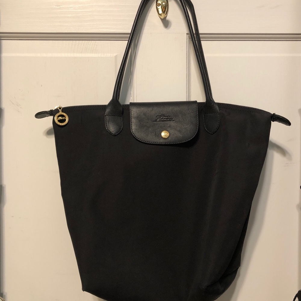 Black Long Champ Tote